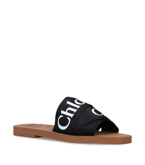 chloe woody flat|chloe rubber shoes.